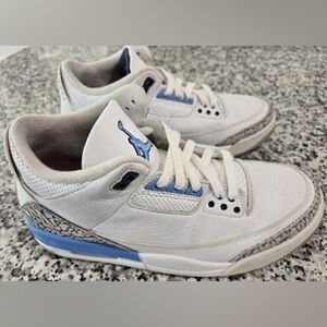 Air Jordan 3 UNC 9.5M Pre Owned No Box